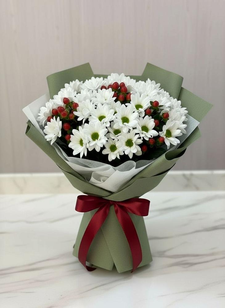 Букет цветов из: Хризантемы в Вулканном