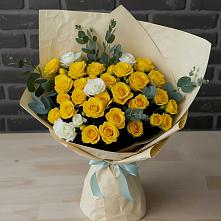 Букет цветов из:  Розы #REPLACE_PRED# Вулканном