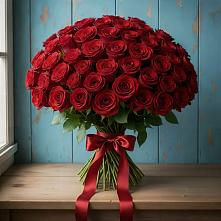 Букет Красные розы Блэк Меджик в Вулканном