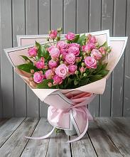 Букет Розовый кустик #REPLACE_PRED# Вулканном