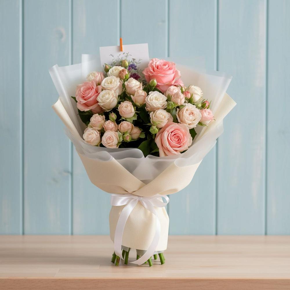 Букет цветов из: Розы в Вулканном