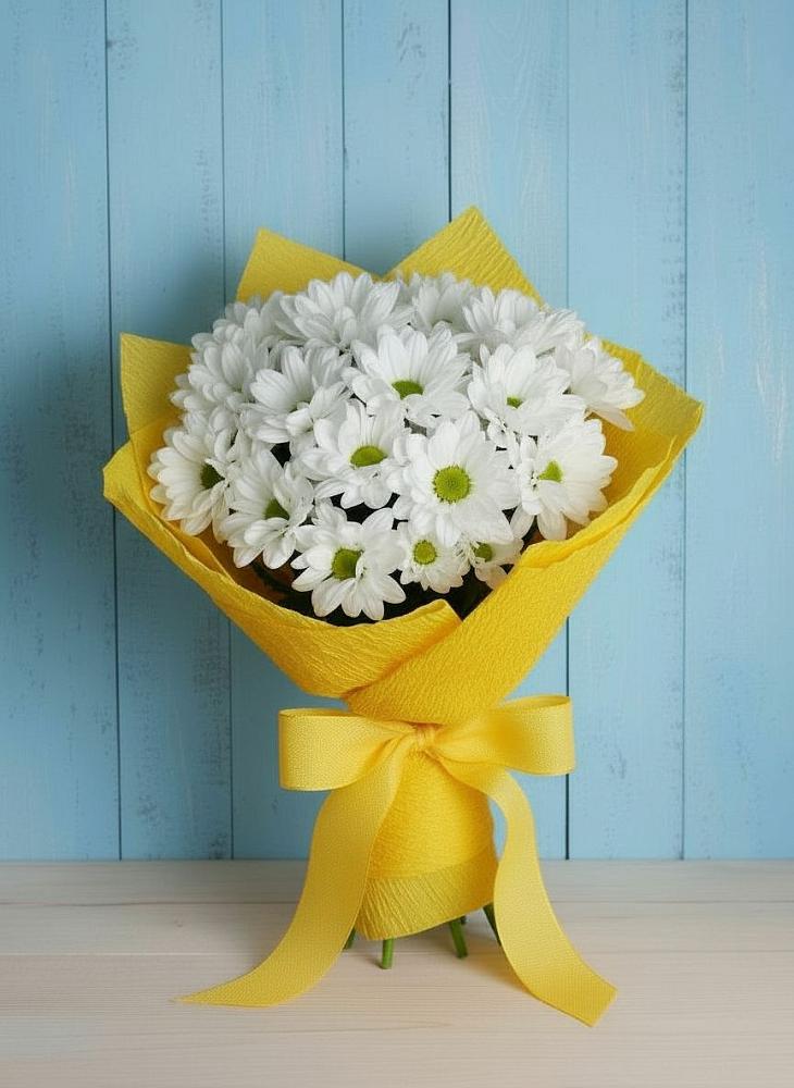 Букет цветов из: Хризантемы в Вулканном