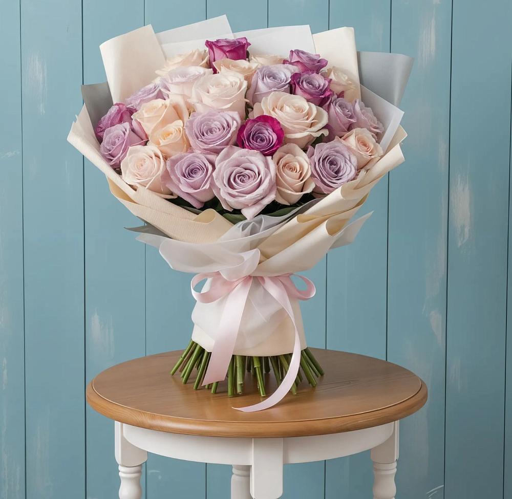 Букет цветов из: Розы в Вулканном