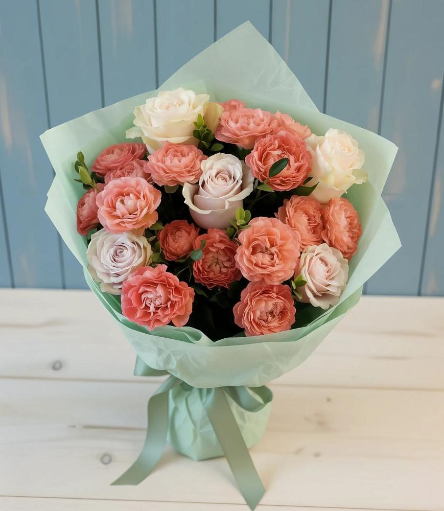 Букет цветов из: Розы в Вулканном