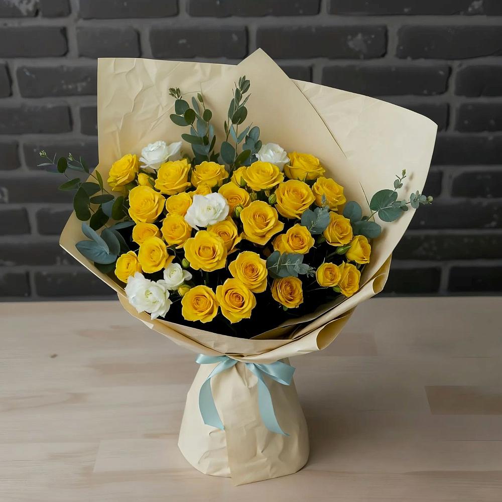 Букет цветов из: Розы в Вулканном