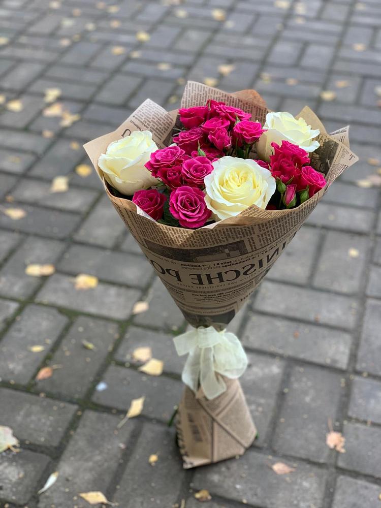 Букет цветов из: Розы в Вулканном