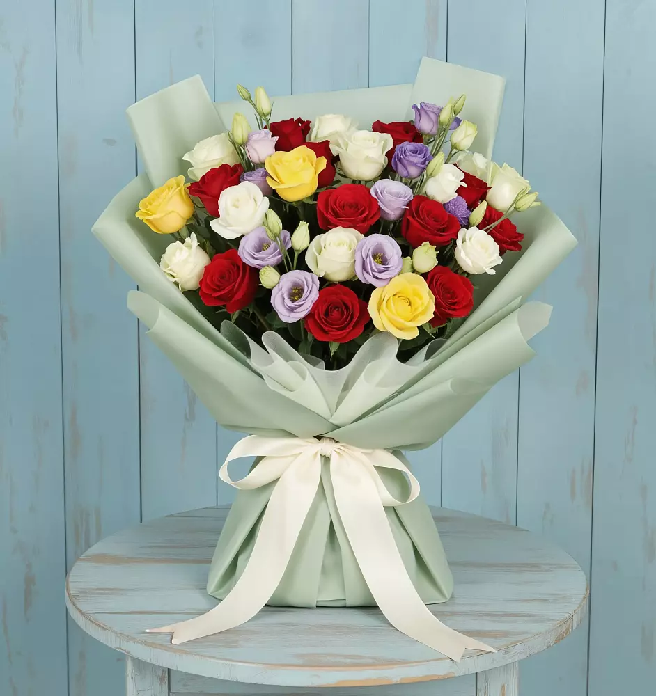 Букет цветов из: Розы в Вулканном