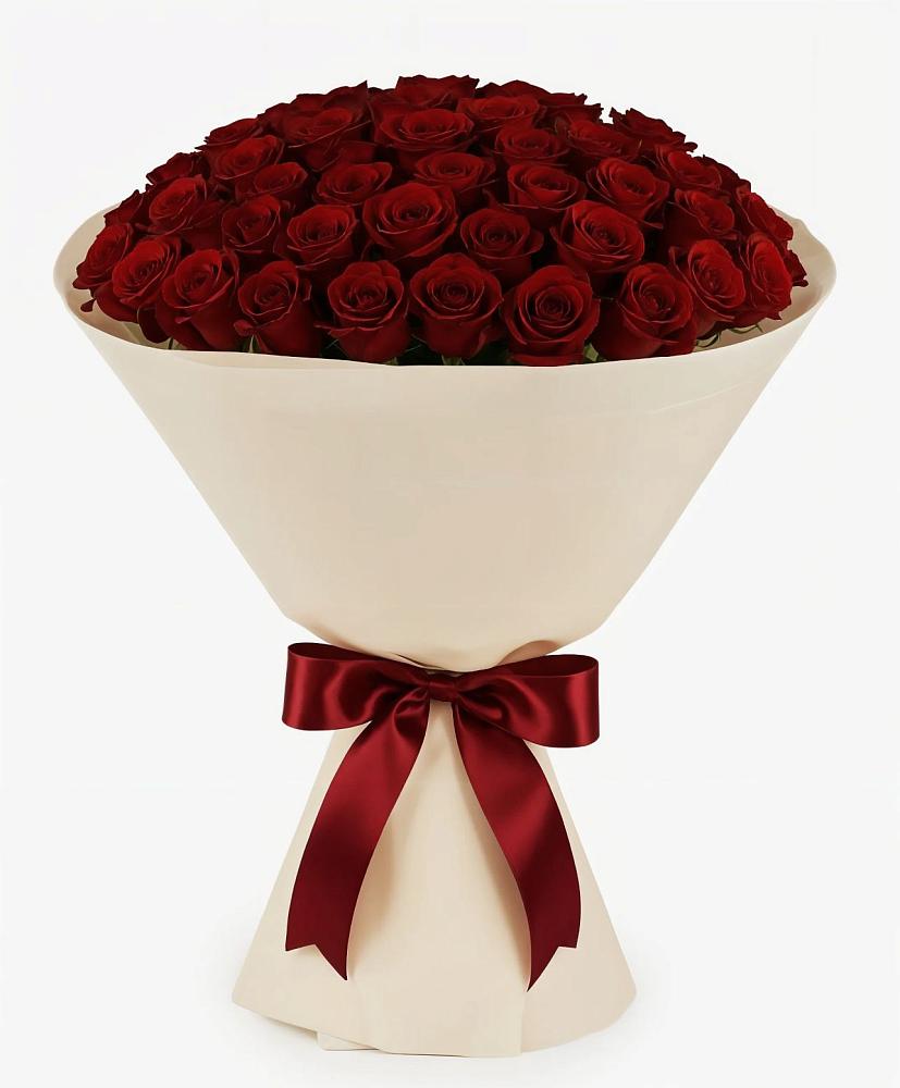 Букет 101 Бордовая роза Блэк Бакарра в Вулканном